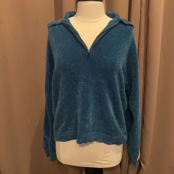 UO Juno Velour half-zip sweater - Picture 3 of 7